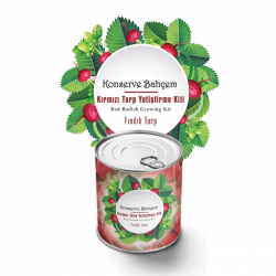 Mey İthalat®  Konserve Bahçem Evde Konservede Fındık Turp Yetiştirme Kiti