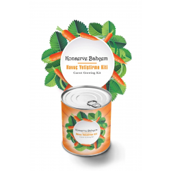 Mey İthalat®  Konserve Bahçem Evde Konservede Havuç Yetiştirme Büyütme Kiti