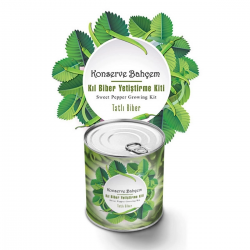 Mey İthalat®  Konserve Bahçem Evde Konservede Tatlı Sivri Biber Yetiştirme Kiti