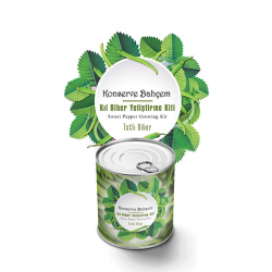 Mey İthalat®  Konserve Bahçem Evde Konservede Tatlı Sivri Biber Yetiştirme Kiti