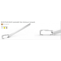 Mey İthalat® Koral Ayarlı Balkon Çamaşır Askılığı 80X30/60X25