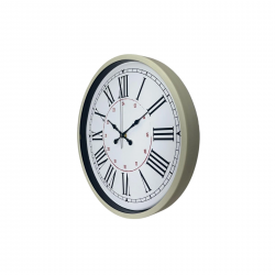 Mey İthalat® Krem 36 Cm Dekoratif Modern Duvar Saati