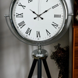 Mey İthalat® Krom Asalet Tripod Ayaklı Saat