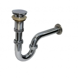 Mey İthalat® Krom Lavabo Sifonu Stoplu Pop-Up 32 mm