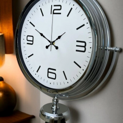 Mey İthalat® Krom Sade & Şık Tripod Ayaklı Saat