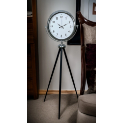 Mey İthalat® Krom Standart Tripod Ayaklı Saat