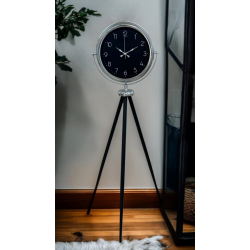 Mey İthalat® Krom Zarif Tripod Ayaklı Saat