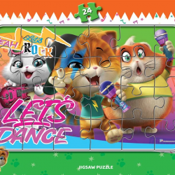 Mey İthalat® Ks Games 24 Parça Cats  Frame Puzzle