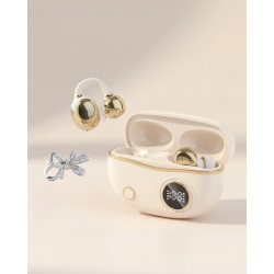 Mey İthalat® Kulak Klipsli Bluetooth Kulaklık Kompakt ve Hafif 2 Kurdele Küpe Hediyeli