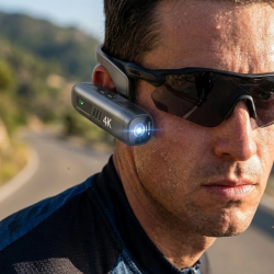 Mey İthalat® Kulak Yanı Takılabilir 4K Aksiyon Kamera 30FPS Video WiFi Uygulama Kontrol