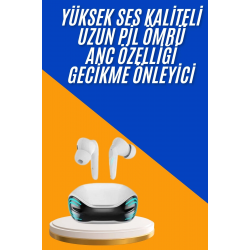 Mey İthalat®  Kulaklığı Mikrofonlu Gürültü Engelleme Gecikme Önleyici Bluetooth Kulaklık