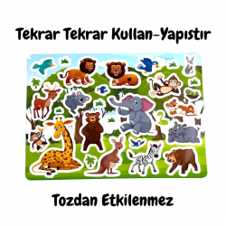 Mey İthalat®  Kullanılabilen Sticker Animal Paradise