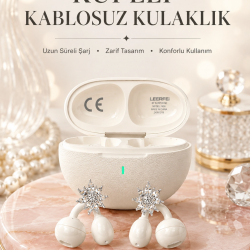 Mey İthalat® Küpeli Kablosuz Kulaklık Uzun Süreli Batarya Performansı