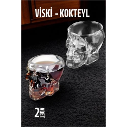 Mey İthalat®  Kurukafa Viski ve Kokteyl Cam 2 ADET 721555