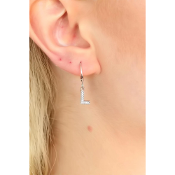 Mey İthalat® L Harf Bayan Küpe