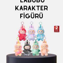 Mey İthalat® Labubu Koleksiyonluk Peluş Oyuncak – Yumuşak Kumaşlı, Dekoratif Tasarım, Hediyelik