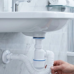 Mey İthalat® Lavabo Gider Borusu Esnek Hortumlu Sifon Seti Koku Önleyici Dayanıklı Tasarım