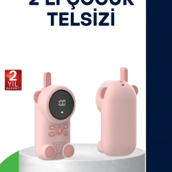 Mey İthalat® LCD Ekranlı Bebek Telsizi – İki Yönlü Ses, Uzun Menzil, Çocuk Dostu Tasarım
