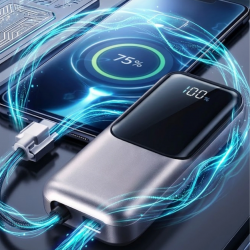 Mey İthalat® LED Ekranlı Süper Fast Charge Özellikli Mini Powerbank