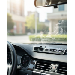 Mey İthalat® LED Işıklı Araç Ön Cam Telefon Numarası Gösterme Aparatı + 3 Seviyeli Hava Nemlendirici