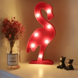 Mey İthalat® Led Işıklı Flamingo Gece Lambası