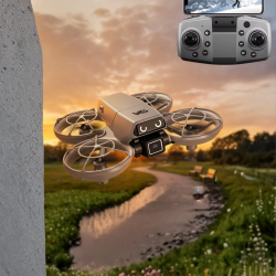 Mey İthalat® LED Işıklı Mini Drone Kameralı Headless ve APP Destekli