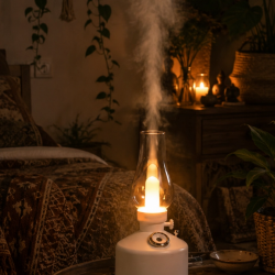 Mey İthalat® LED Işıklı Vintage Hava Nemlendirici Aromaterapi Difüzörü USB Şarjlı