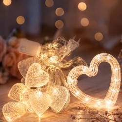 Mey İthalat® LED Kalp Neon Lamba Dekoratif Romantik Gece ve Ortam Işığı