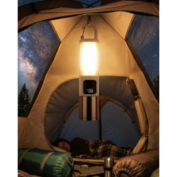 Mey İthalat® LED Kamp Lambası USB Şarjlı 500 Lümen Parlaklık Güç Göstergeli Taşınabilir Fener