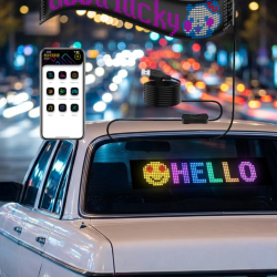 Mey İthalat® LED Matrix Panel RGB Yazı Yazma Animasyonlu Telefon Kontrollü Akıllı Ekran