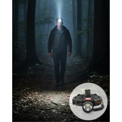 Mey İthalat® LED Sensörlü Şarjlı Kafa Feneri LCD Ekranlı 30W Güçlü Işık