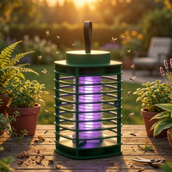 Mey İthalat® LED Sivrisinek Öldürücü Lamba Güçlü UV Işık ve Elektrikli Tuzak Sistemi