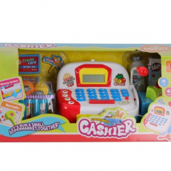 Mey İthalat® LF1018A HESAP MAKİNELİ MİKROFONLU SESLİ IŞIKLI YAZAR KASA MARKET SETİ