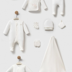 Mey İthalat® Love Basic 10lu Hastane Çıkışı MNB2144 Ekru