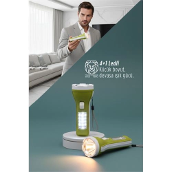 Mey İthalat® Lukas Steiner Serisi 4+1 LED Güçlü Aydınlatma - Kompakt Profesyonel El Feneri 722874