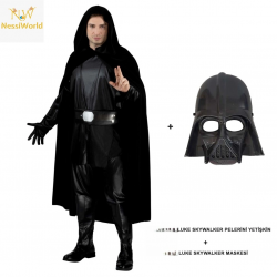 Mey İthalat® Luke Skywalker Pelerini Yetişkin Ve Maskesi