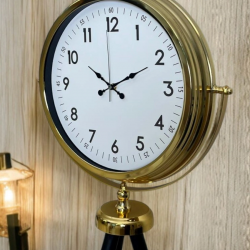 Mey İthalat® Luxury Gold Tripod Ayaklı Saat