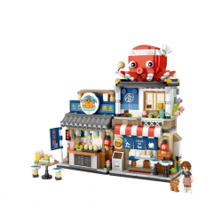 Mey İthalat® LZ-1218  JAPON KATLANIR YEMEK SOKAĞI 722 PARÇA BLOCK OYUNCAK