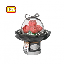 Mey İthalat® LZ-1300  LEDLİ KIRMIZI GÜL BUKETİ 305 PARÇA BLOCK OYUNCAK