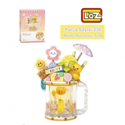 Mey İthalat® LZ-4204  SARI ÖRDEK DONDURMA KUPASI 236 PARÇA BLOCK OYUNCAK