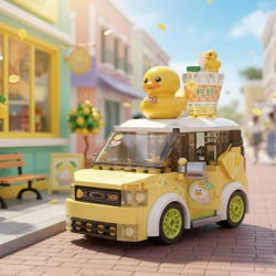 Mey İthalat® LZ-4209 LOZ ÖRDEK ARABASI 260 PARÇA BLOCK OYUNCAK