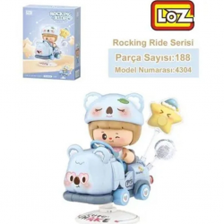 Mey İthalat® LZ-4304  KOALA SALLANMA SÜRÜŞÜ 188 PARÇA BLOCK OYUNCAK