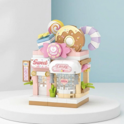 Mey İthalat® LZ-8604  ŞEKER DÜKKANI 150 PARÇA BLOCK OYUNCAK MİNİ POŞET