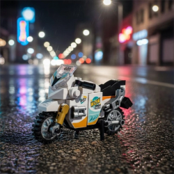 Mey İthalat® LZ-8624  MOTORSİKLET 120 PARÇA BLOCK OYUNCAK MİNİ POŞET