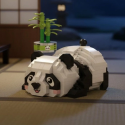 Mey İthalat® LZ-8804  DİNLENEN PANDA 340 PARÇA BLOCK OYUNCAK