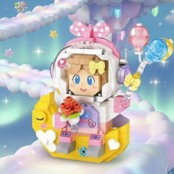 Mey İthalat® LZ-8828  KIZ ASTRONOT 410 PARÇA BLOCK OYUNCAK