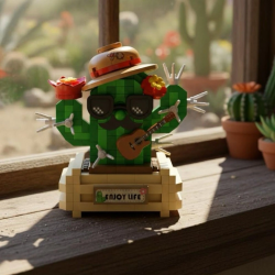 Mey İthalat® LZ-8833  KAKTÜS 380 PARÇA BLOCK OYUNCAK