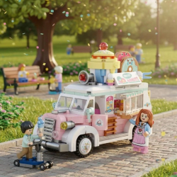 Mey İthalat® LZ1738 LOZ  ÇÖREK ARABASI  BLOCK OYUNCAK 583 PARÇA