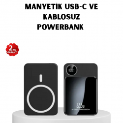 Mey İthalat® MagSafe Uyumlu Powerbank 20W PD 15W