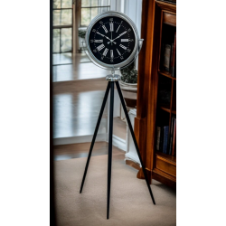 Mey İthalat® Majestic Krom Tripod Ayaklı Saat